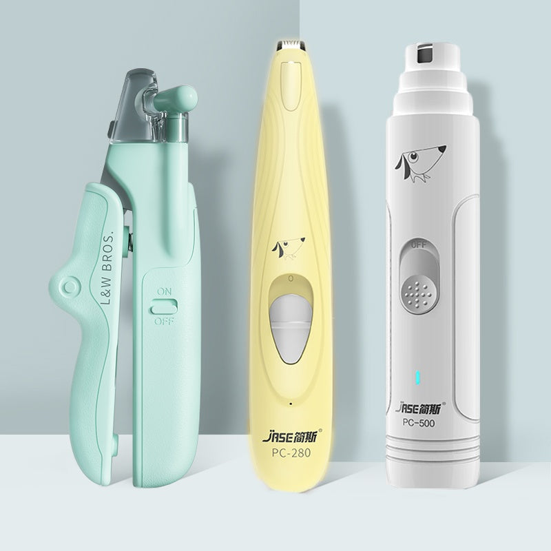 Professional Pet Nail Clippers with LED Light | Safety Trimmer Tool for Dogs & Cats