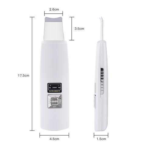 Ultrasonic Skin Scrubber & Face Cleanser | Blackhead Acne Removal Facial Spa Tool