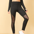 Stitching Detail Ankle-Length Yoga Trousers
