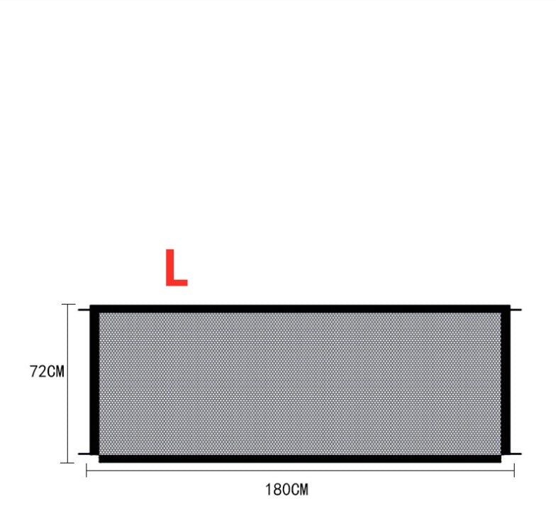 Portable & Foldable Dog Isolation Gate | Nylon Pet Protection Safety Fence