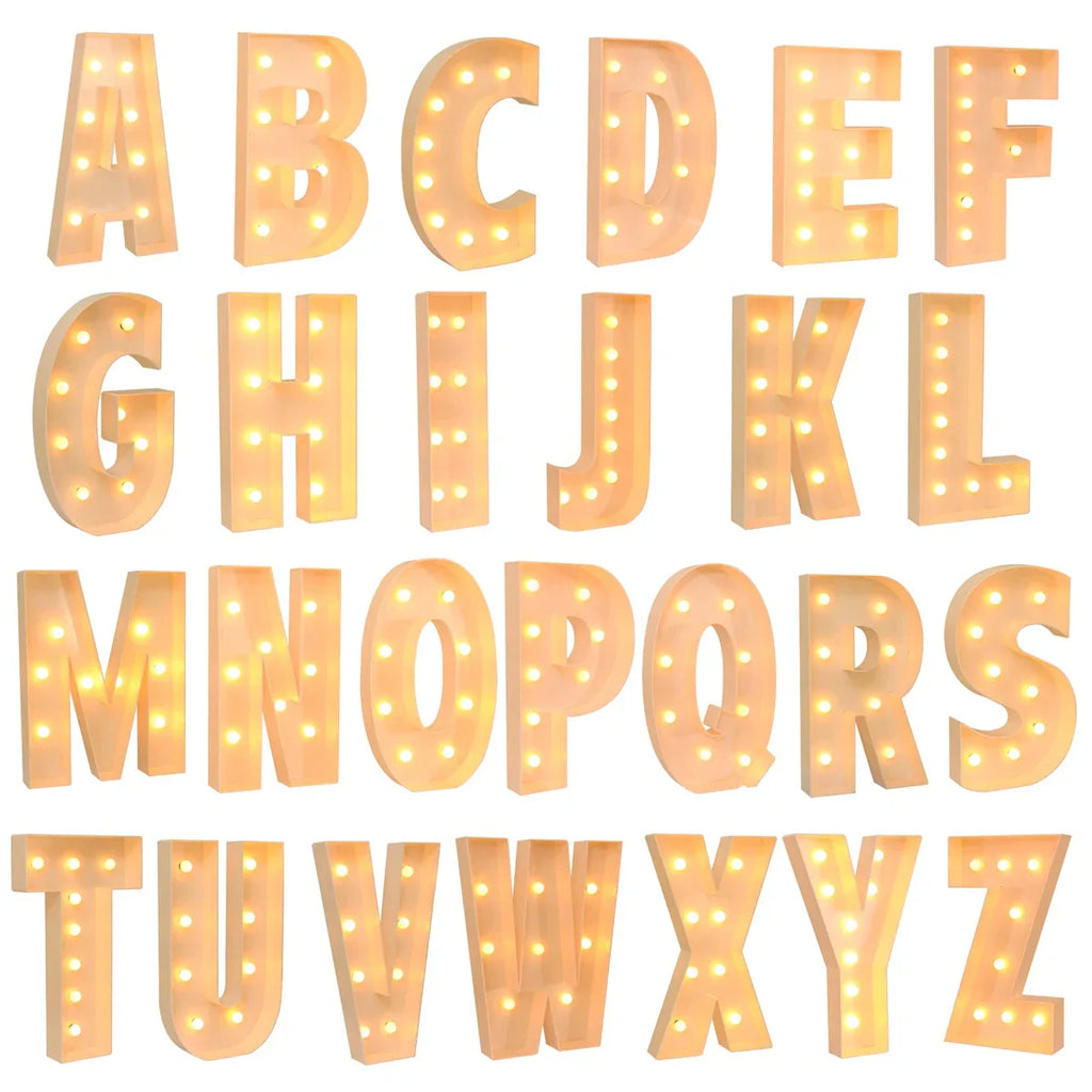 Giant DIY Name Light-Up Letter Box | Christmas, Wedding & Birthday Decor