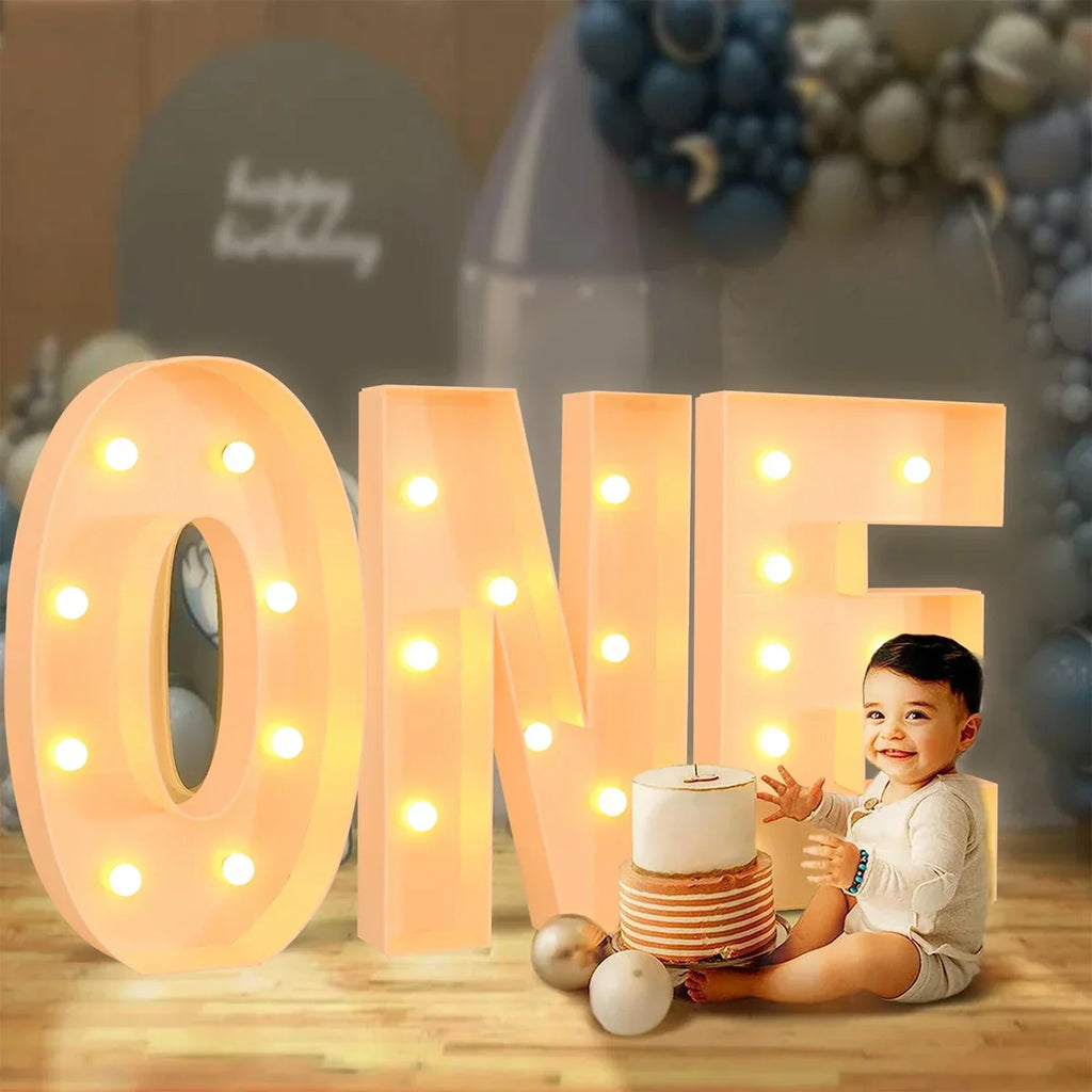Giant DIY Name Light-Up Letter Box | Christmas, Wedding & Birthday Decor